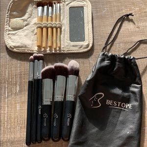 Makeup brushes (two sets)